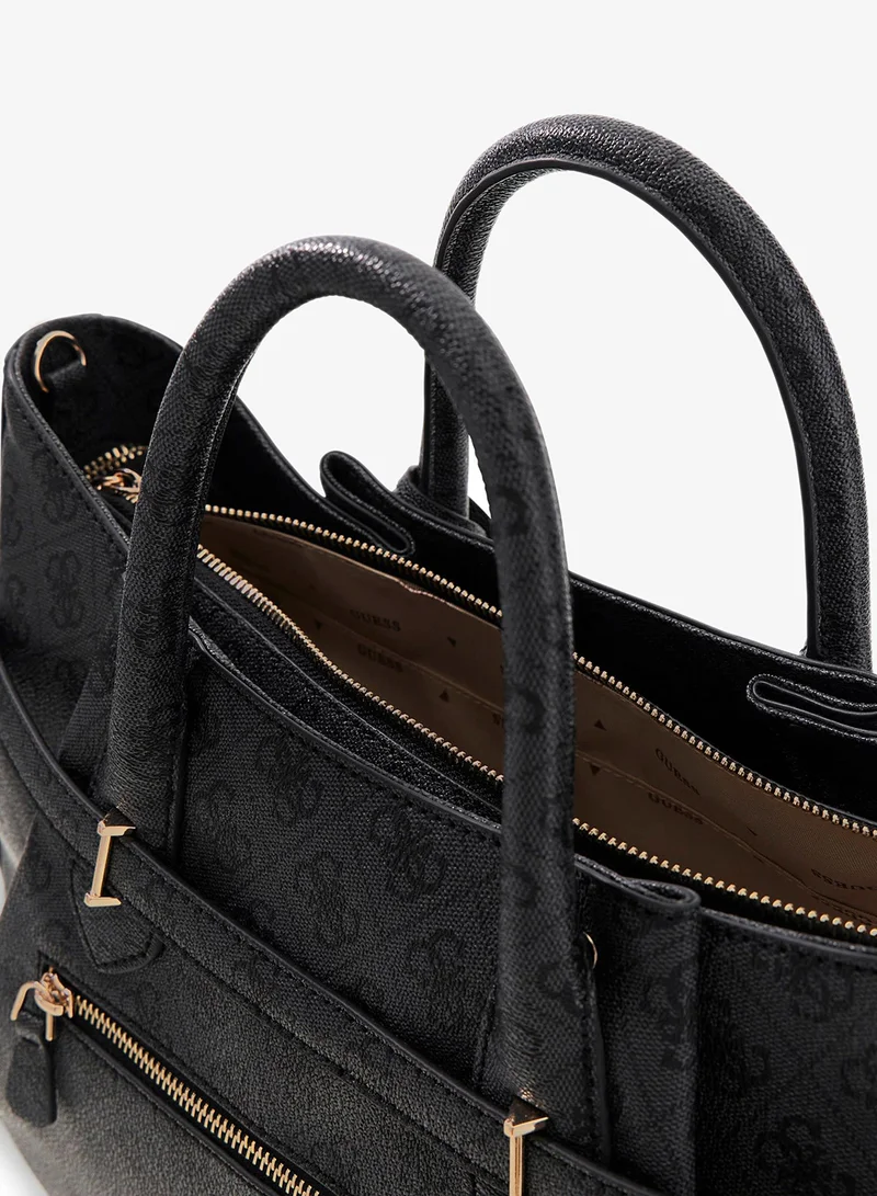 GUESS  Yesba Logo Detail Satchel Bag for Women | Best Price UAE